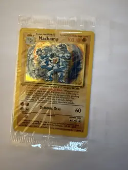 Pokemon Machamp 1st Edition Holo 8/102 Rare Factory Sealed Holographic! - Image 1