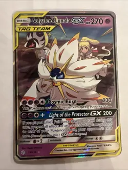 Pokemon TCG Solgaleo & Lunala GX 75/236 Sm-Cosmic Eclipse Holo NM - Image 1