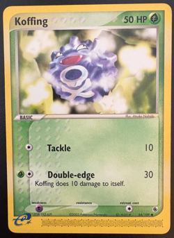 Pokemon TCG Koffing Ruby & Sapphire 54/109 Regular LP - Image 1