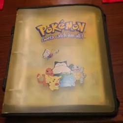 Vintage Pokemon Binder Collection 117 Cards in Very Good Condition - Image 1