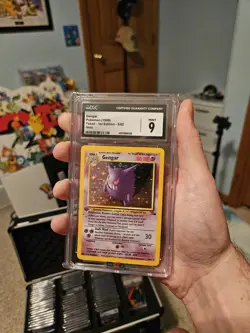 CGC 9 MINT Gengar 1999 Fossil 1st Edition 5/62 Holo Pokemon Card - Image 1