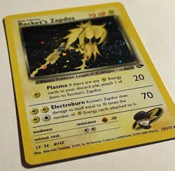 Rocket’s Zapdos HOLO Gym Challenge (2000) 15/132 Original Vintage Pokemon Cards - Image 2