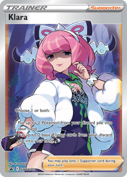 Pokemon TCG Klara SWSH302 Ultra Rare Sword & Shield Black Star Promo - Image 1