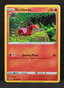 Sizzlipede 029/163 SWSH05: Battle Styles Normal Common Pokemon - NM - Image 1