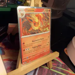 Flareon SVP 167 HOLOBLEED/DOUBLE SWIRL Prismatic Evolutions Pokemon TCG MINT - Image 3