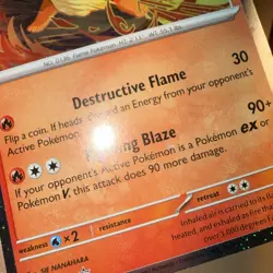 Flareon SVP 167 HOLOBLEED/DOUBLE SWIRL Prismatic Evolutions Pokemon TCG MINT - Image 4
