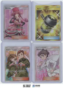 2019 Pokemon Trainer (2 French) Lot of 4 Full Art - Image 1