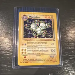 Wizards of the Coast Pokemon Magneton Fossil 26/62 Rare 80 HP 1999 TCG - Image 1