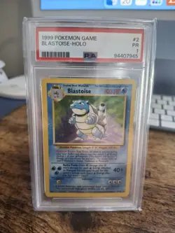 1999 POKEMON BASE SET UNLIMITED #2 BLASTOISE-HOLO PSA 1 - Image 1