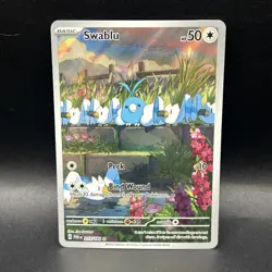 Swablu 213/182 Paradox Rift Pokemon English Illustration Rare 2023 - Image 1