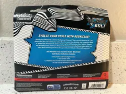 Pokemon TCG Scarlet & Violet Black Bolt Tech Sticker Collection SEALED 3 Packs - Image 3