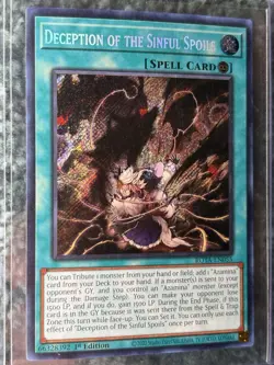 Yugioh Deception of The Sinful Spoils ROTA-EN055 1st Edition Secret Rare NM - Image 4