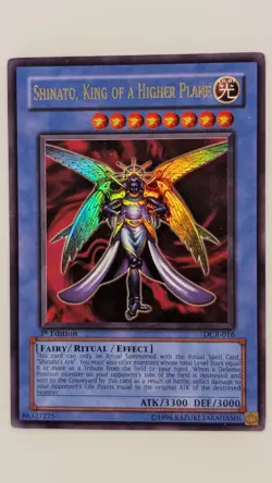 Yugioh Shinato King of a Higher Plane DCR-016 1st Edition Ultra Rare – LP - Image 1