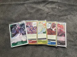 ONE PIECE TCG english bulk lot 5 random holo foil rares NM NO DUPLICATES - Image 1
