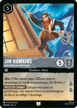 Lorcana - Jim Hawkins - Specialiste en greement - MINT/NMINT - FR - FOIL - Image 1
