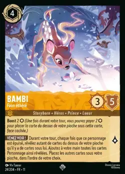 Lorcana - Bambi - Faon ethere - Givresort Chapitre 11 - MINT/NMINT - FR - FOIL - Image 1