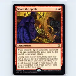 MTG Share the Spoils #34 AFC Adventures Forgotten Realms Normal R NM Magic Card - Image 1