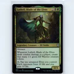 MTG Lathril, Blade of the Elves #1 KHC Commander: Kaldheim Foil M NM Magic Card - Image 1