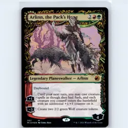MTG Arlinn the Packs Hope Showcase #307 MID Midnight Hunt Foil M NM Magic Card - Image 1