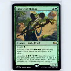 MTG Fanatic of Rhonas #152 MH3 Modern Horizons 3 Foil R NM Magic Card - Image 1