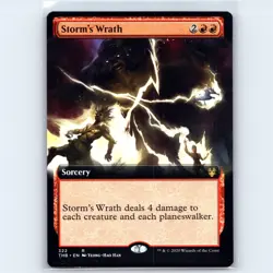 MTG Storms Wrath Extended Art 322 THB Theros Beyond Death Normal R NM Magic Card - Image 1