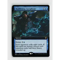 MTG Maddening Cacophony Extended Art 330 Zendikar Rising Foil R NM Magic Card - Image 1