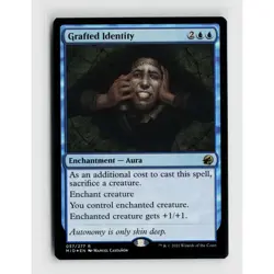 MTG Grafted Identity #57 MID Innistrad: Midnight Hunt Foil R NM Magic Card - Image 1