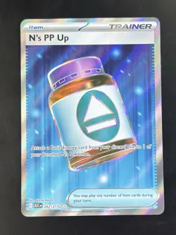 POKEMON TCG Ascended Heroes N’s PP UP Full Art Trainer Card 262/217 - Image 2