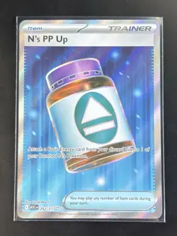POKEMON TCG Ascended Heroes N’s PP UP Full Art Trainer Card 262/217 - Image 4