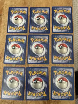 Pokemon WOTC Base Set Lot 9 Cards – Charmander Gastly Machop Magnemite + More - Image 2
