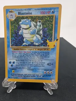 Blastoise 2/102 Celebrations: Classic Collection Holo Pokemon Card NM - Image 1