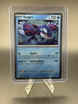 Pokemon TCG Mega Evolution Kyogre Holo Rare Card 034/132 NM Condition - Image 1