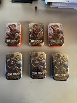 ONE PIECE CARD GAME - TIN PACK SET VOL. 2 (TS-02, OP13) x 6 SAFE SHIP NOW - Image 1
