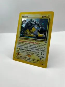 Pokemon Card - 13/64 Raikou Holo Neo Revelation WOTC - Image 3