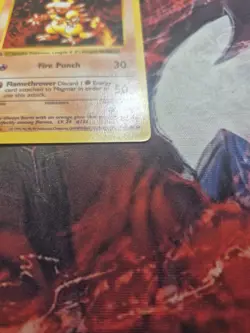 MP* 1st edition Pokemon MAGMAR Card BASE Set 36/102 First ed Shadowless - Image 2