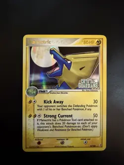 Pokemon TCG Manectric Holo Rare Card 8/100 EX Crystal Guardians EN-MP 2006 NM - Image 1