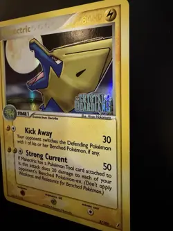 Pokemon TCG Manectric Holo Rare Card 8/100 EX Crystal Guardians EN-MP 2006 NM - Image 3