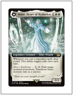 1x Venat, Heart of Hydaelyn, Extended Art, Final Fantasy, Magic MTG NM - Image 1
