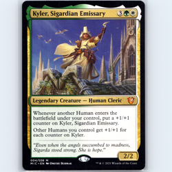 MTG Kyler, Sigardian Emissary #4 MIC Midnight Hunt Normal M NM Magic Card TCG - Image 1