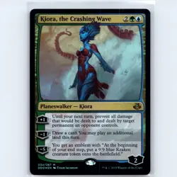 MTG Kiora the Crashing Wave 34 DDO Duel Decks Elspeth Kiora Foil M NM Magic Card - Image 1