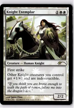 Knight Exemplar LP* FOIL PROMO Media ENGLISH A7 mtg -UnltdCards - Image 1