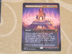 MTG Borderless Mutinous Massacre x1 Rare Edge of Eternity NM Low S&H - Image 1