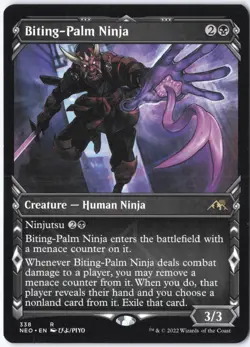 Biting-Palm Ninja (Showcase) R Kamigawa: Neon Dynasty 338 LP - Image 1