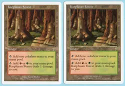 Karplusan Forest x2 2x 2001 MTG Core Set 7th Edition Colorless Rare Land NM AZ3 - Image 1