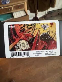 Magic the Gathering Ultra Pro Playmat Strixhaven Japanese Lightning Bolt In Box - Image 3