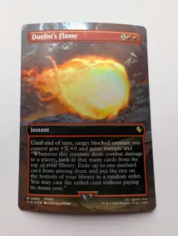 Duelist's Flame - UB Final Fantasy FIC - Borderless Foil - (0452) - NM - Image 1