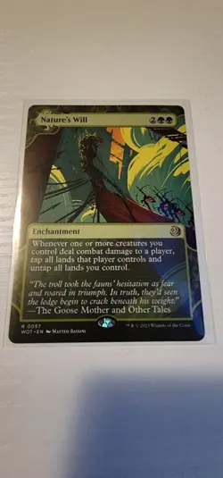 Nature’s Will WOT #057 MTG Wilds of Eldraine Rare Enchantment NM - Image 1