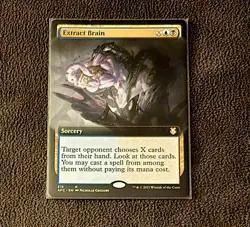 Magic The Gathering Extract Brain 315 Rare Non-Foil Borderless - Image 1