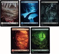 MTG Wilds of Eldraine Set of Full Art Lands Foil (Common) - Image 2