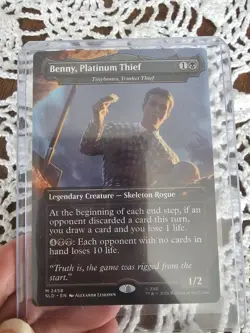 Benny, Platinum Thief #2458 (NM) (Non-Foil) Secret Lair Fallout MTG - Image 1